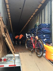 My Bike Being Loaded on Truck